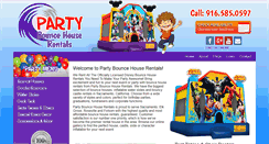 Desktop Screenshot of partybouncehouserentals.com